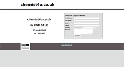 Desktop Screenshot of chemist4u.co.uk